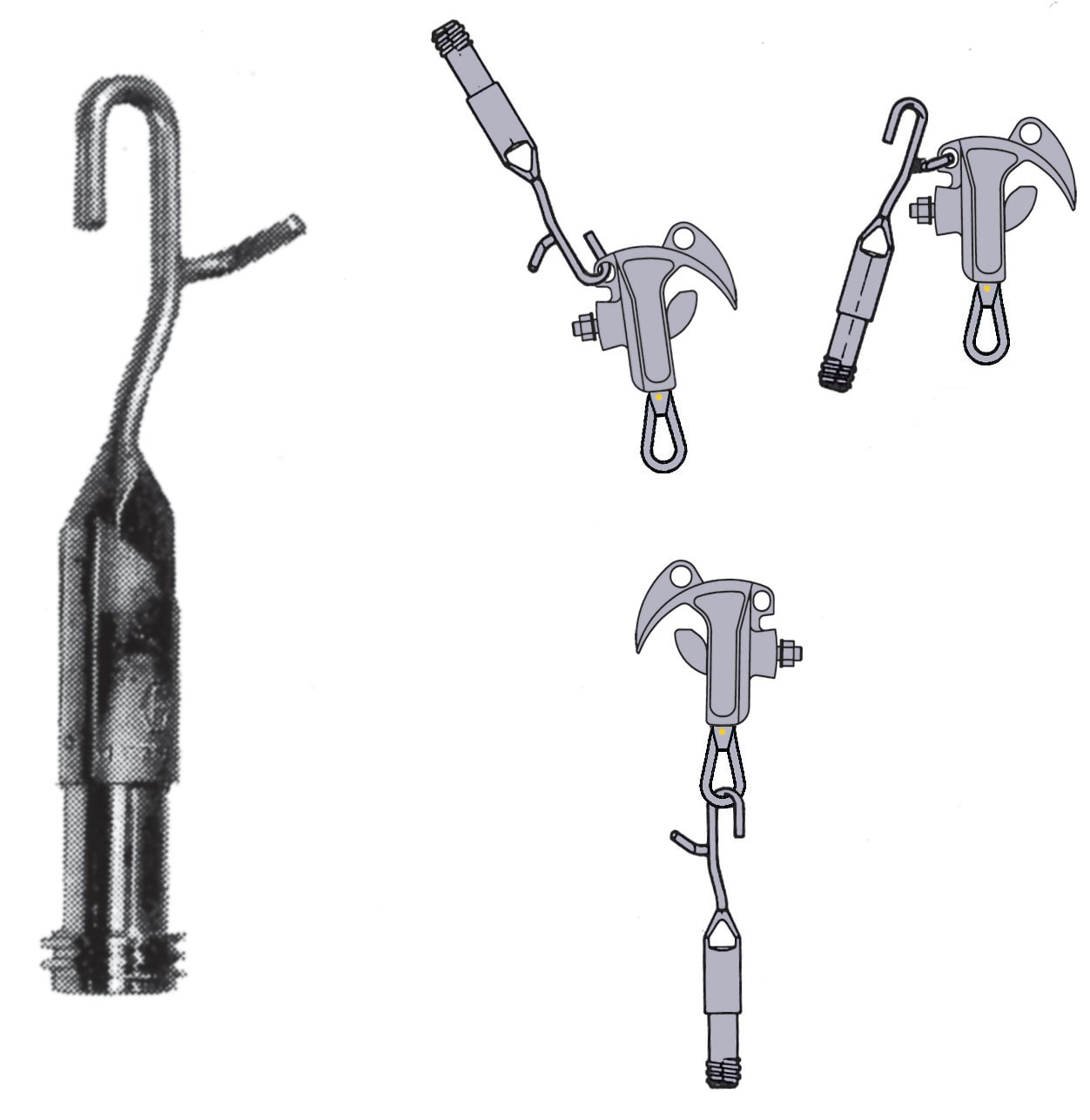 Catu - Crochet de man?uvre avec adaptateur pour perche isolante