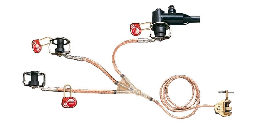 Catu - Dispositif de mise à la terre pour prises embrochables 250 A. Icc: 12,5 kA/1s