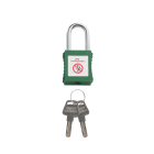 Catu - cadenas plastique vert anse metal 6mm cle identique A4