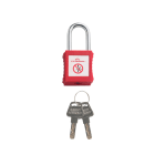Catu - cadenas plastique rouge anse metal 6mm clé identique A2