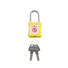 Catu - cadenas plastique jaune anse metal 6mm clé identique A3