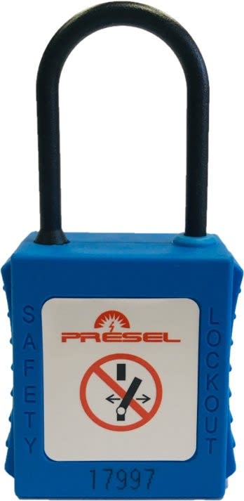 Catu - cadenas plastique bleu anse nylon 4mm clé aléatoire Z