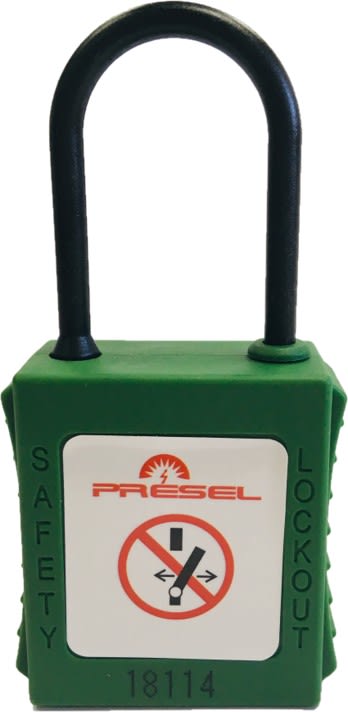 Catu - cadenas plastique vert anse nylon 4mm clé aléatoire Z