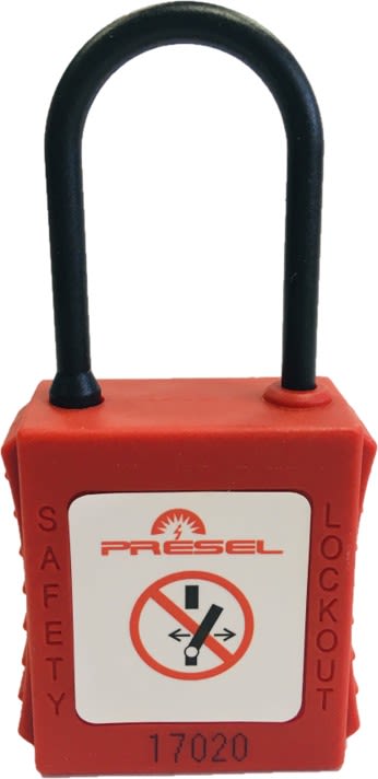 Catu - cadenas plastique rouge anse nylon 6mm clé identique A3