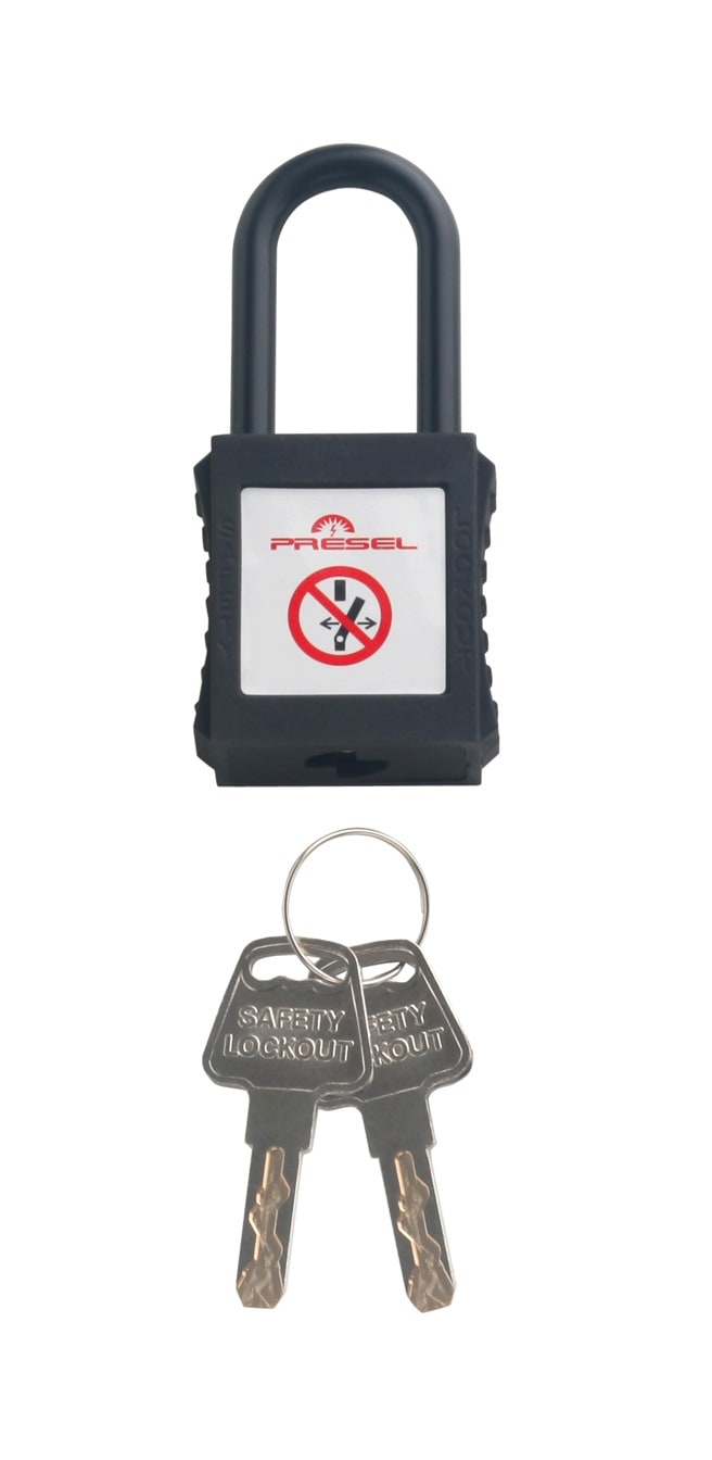 Catu - cadenas plastique noir anse nylon 6mm clé identique A2