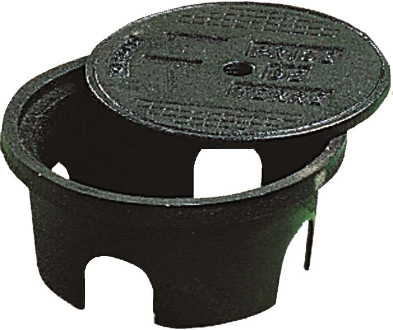 Catu - regard de visite en fonte ht: 105mm pour mise à la terre permanente