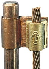 Catu - connecteur de mise à la terre pour piquet D16mm et conducteur 40mm²