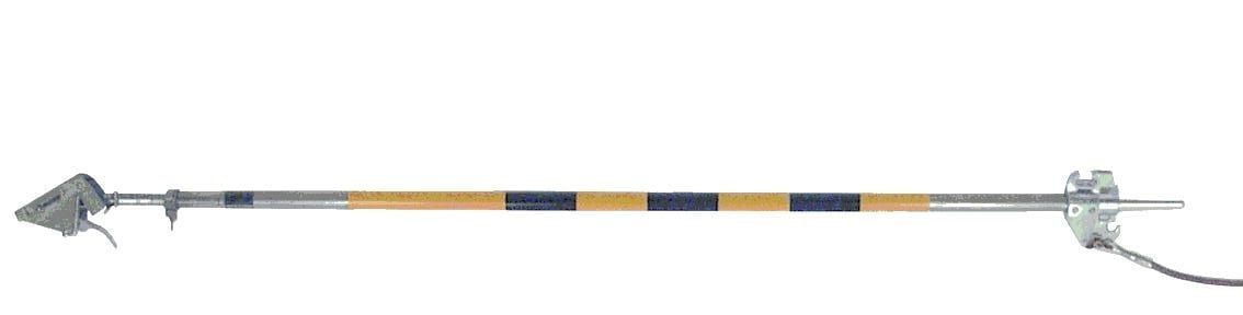 Catu - Perche métallique de mise à la terre ferroviaire