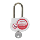 Catu - Cadenas blanc anse 50mm diamètre 6mm clé à définir.