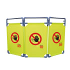 Catu - Barrière d'intervention d'intérieur 3 panneaux 1,71 x 1 m, structure Ø 26 mm.