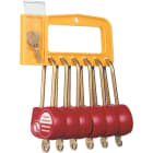 Catu - Poignée 6 cadenas 70mm diamètre 6mm clé identique 111.