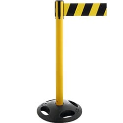 Catu - Balise PVC de signalisation avec "SANGLE ENROULABLE" socle lesté