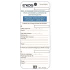 Catu - Etiquette PVC d?identification d'ouvrage Enedis 75 x 170 mm.