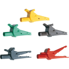 Catu - Pince crocodile de sécurité verte IP2X, grande capacité de serrage