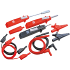 Catu - 2 pointes de touche, cordons droit/coudé, pinces croco, cordons, fusible