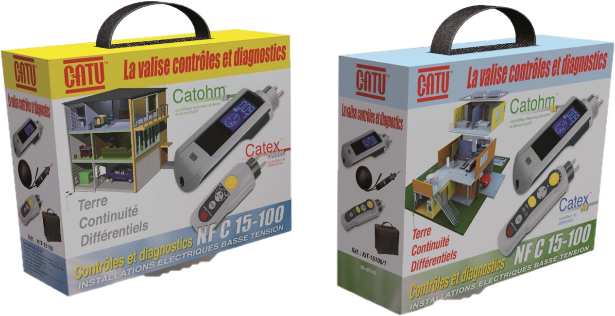 Catu - KIT Contrôles NF C15-100 avec DT-300, DT-170 et étui de transport