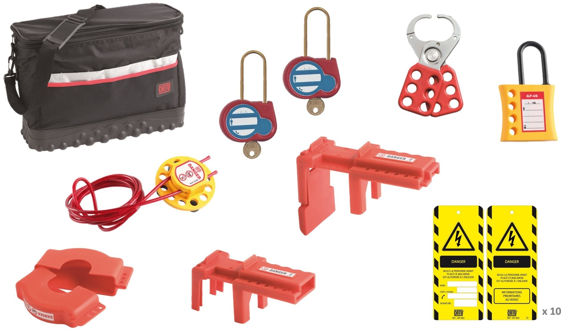 Catu - Kit de consignation générale répondant à INRS-ED 6109 et Dir. CE7:2009/104/CE.