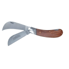 Catu - Couteau à 2 lames : 1 lame serpette et 1 lame droite.