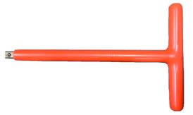 Catu - Clé en "T" isolée carré entraîneur 3/8", L210 mm.