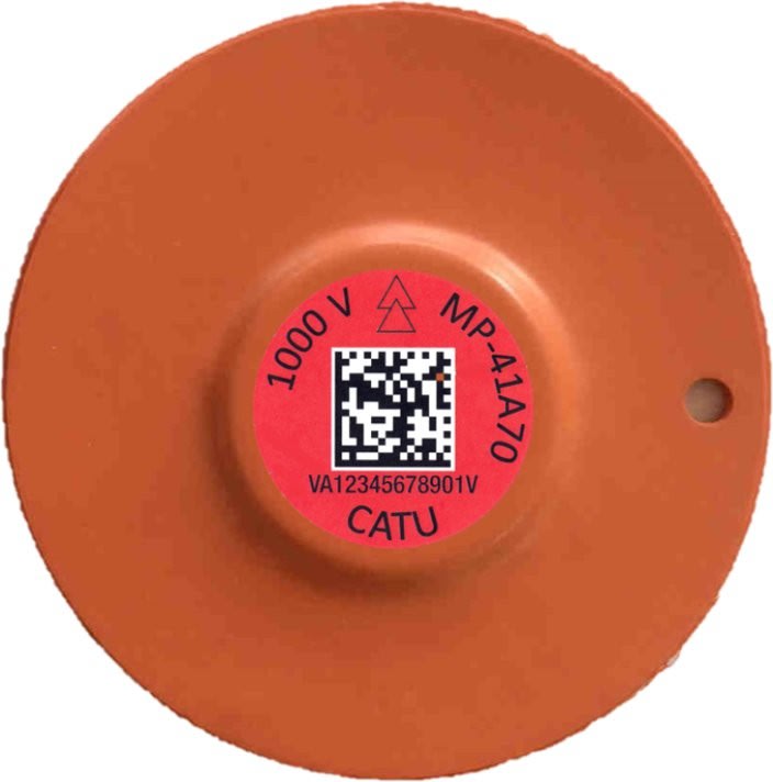 Catu - lot de 4 aimants isoles pour nappe isolante