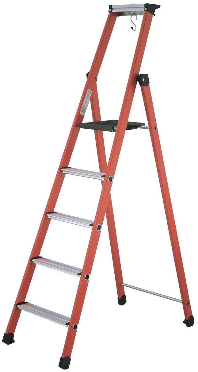 Catu - Escabeau compact isolant 4 marches hauteur 2.81m