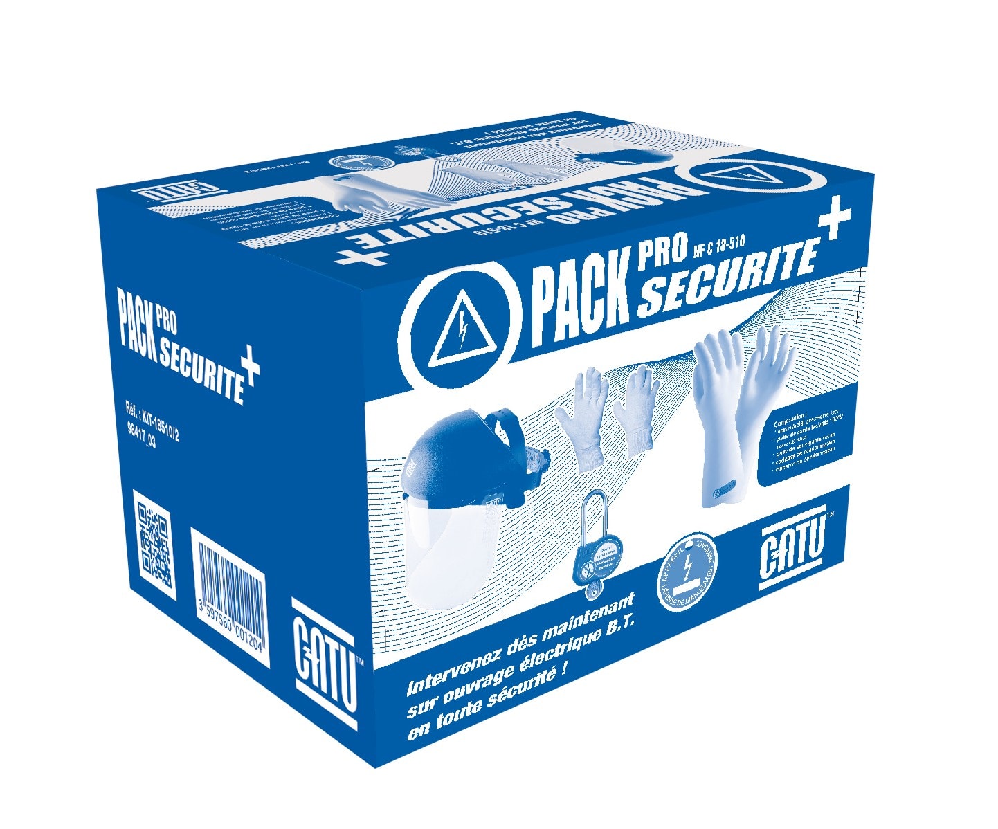 Catu - pack protection nf c18-510 ecran facial