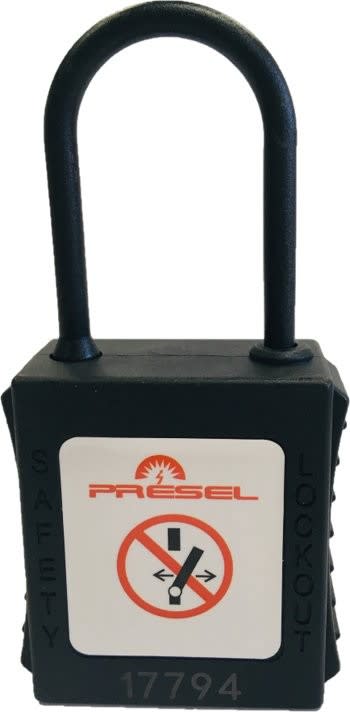 Catu - cadenas plastique noir anse nylon 4mm clé aléatoire Z