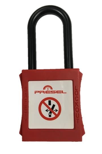 Catu - cadenas plastique rouge anse nylon 6mm clé aléatoire Z