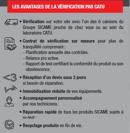 Catu - Forfait contrôle entretien itinérant 1 jours