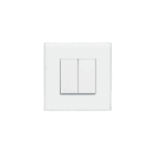 Teleco - Emetteur mural 2 canaux finition polycarbonate blanc