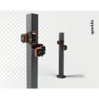Sparklin - Potelet de support pour 2 prises en tôlerie