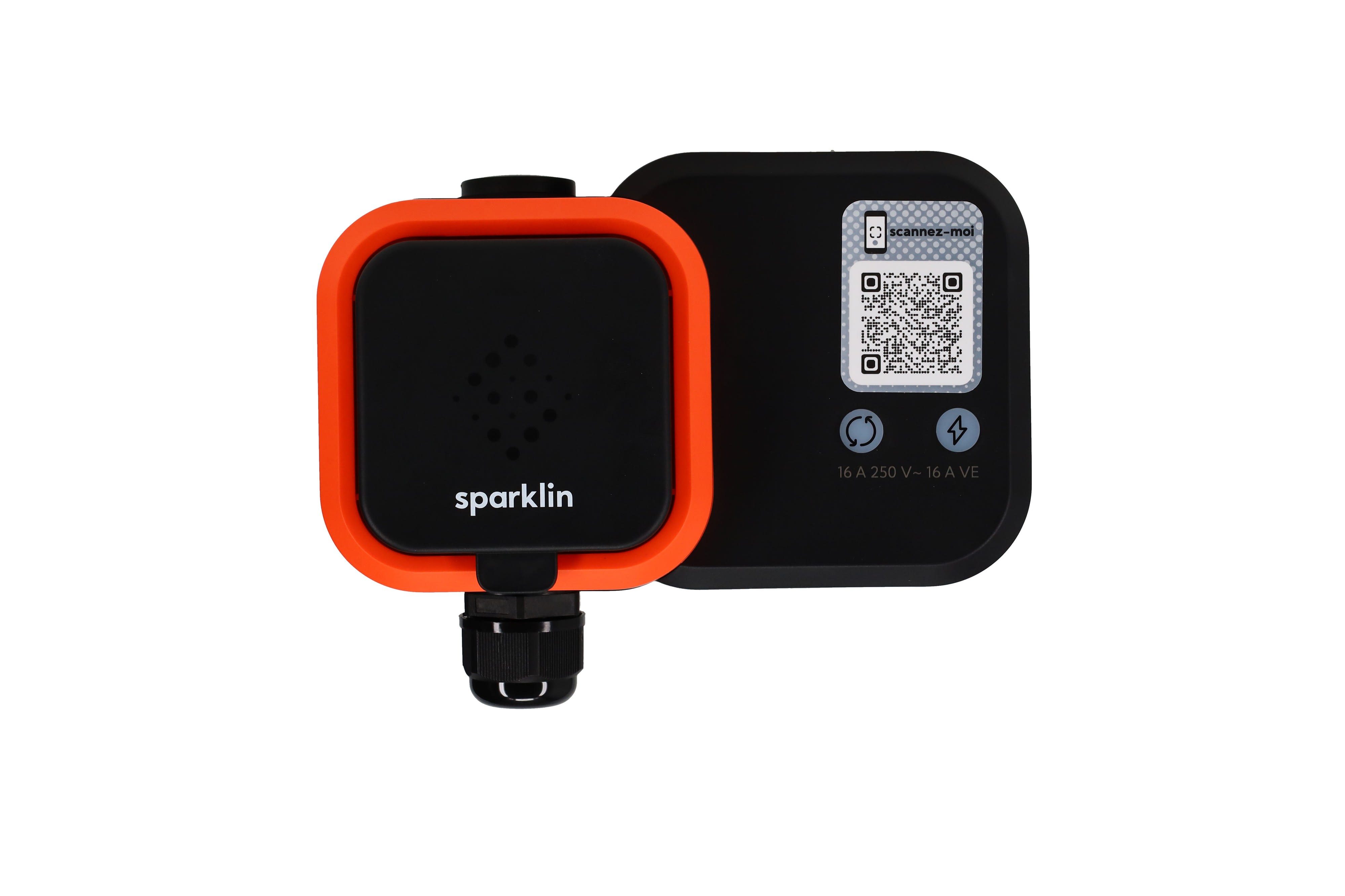 Sparklin - Prise IRVE pilotable 3,7 kW WiFi 4G avec plateforme de supervision incluse
