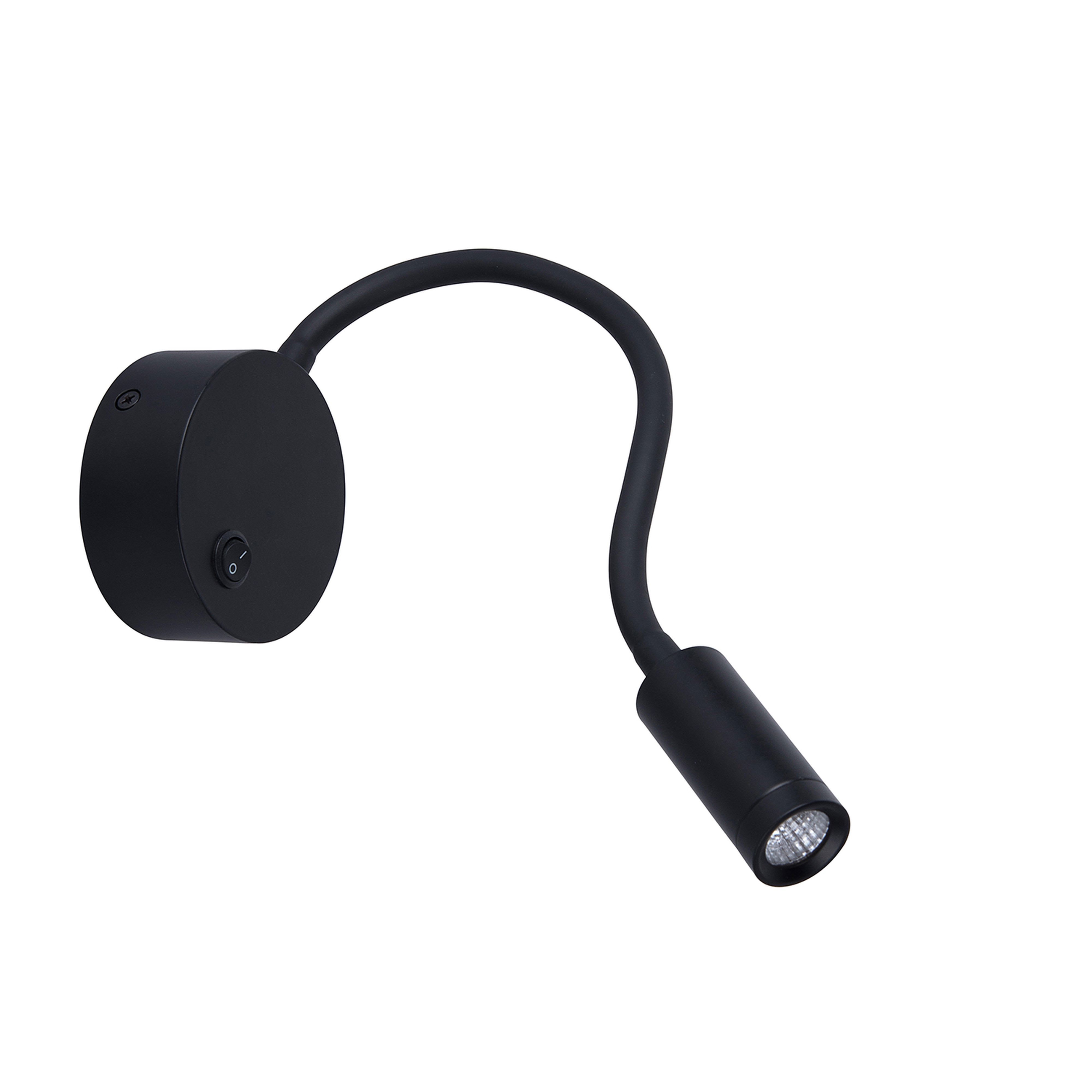 Be-Led - LISO APPLIQUE LED-3W-NOIR-3000K-INTER