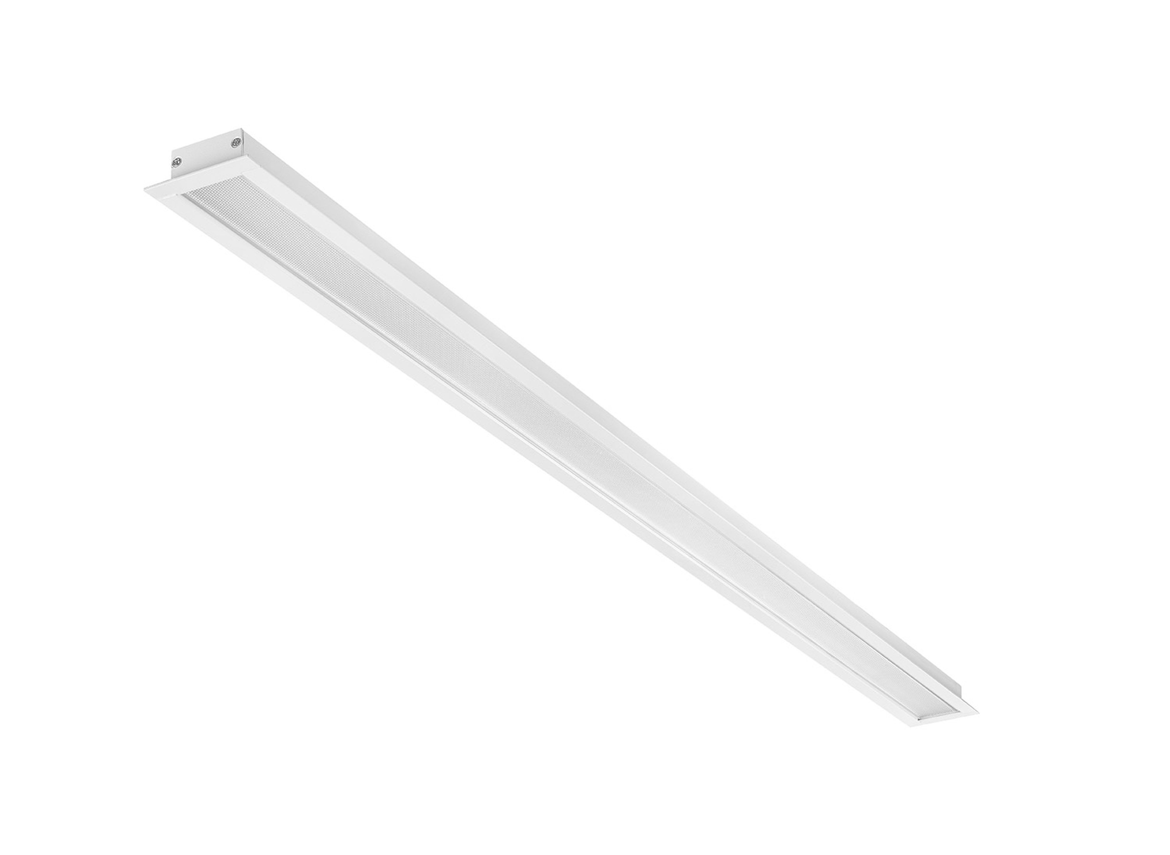 Be-Led - OFFICELINE 120 OPALE PRISM-28W-3CCT-DALI PUSH DIM-ENCASTRE-BLANC