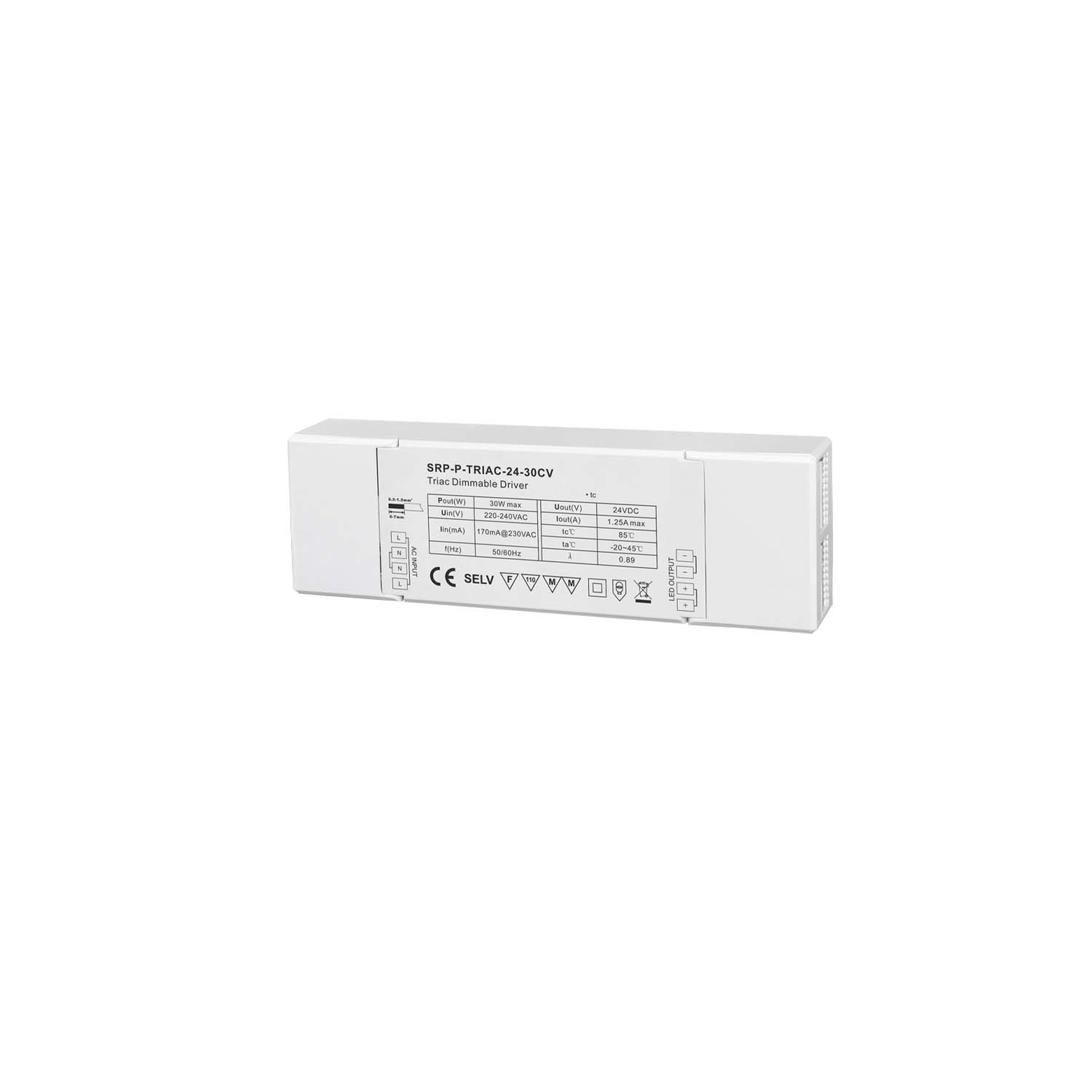 Be-Led - ALIM-CV24V-30W-IP20-BELED-TRIAC