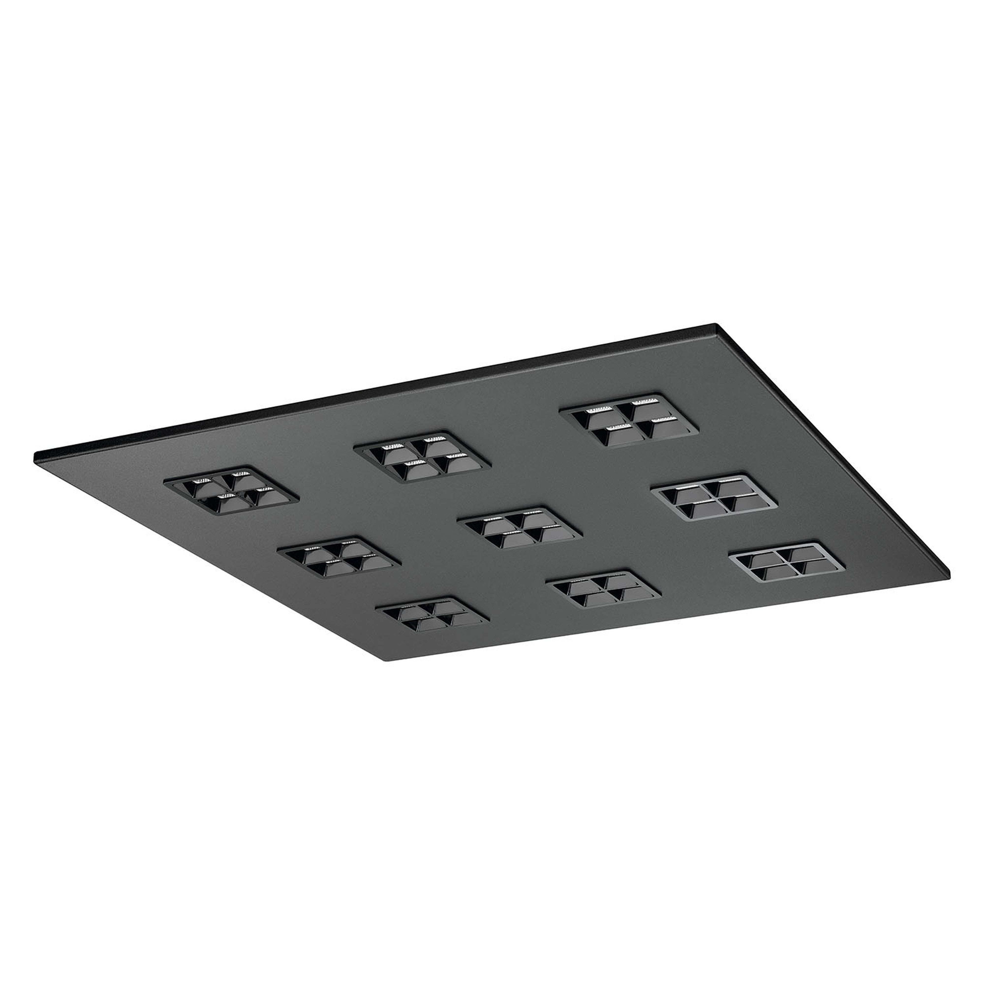 Be-Led - DALLE PURE CONFORT12-600x600-22W-IP20-UGR12-3000K-NOIR