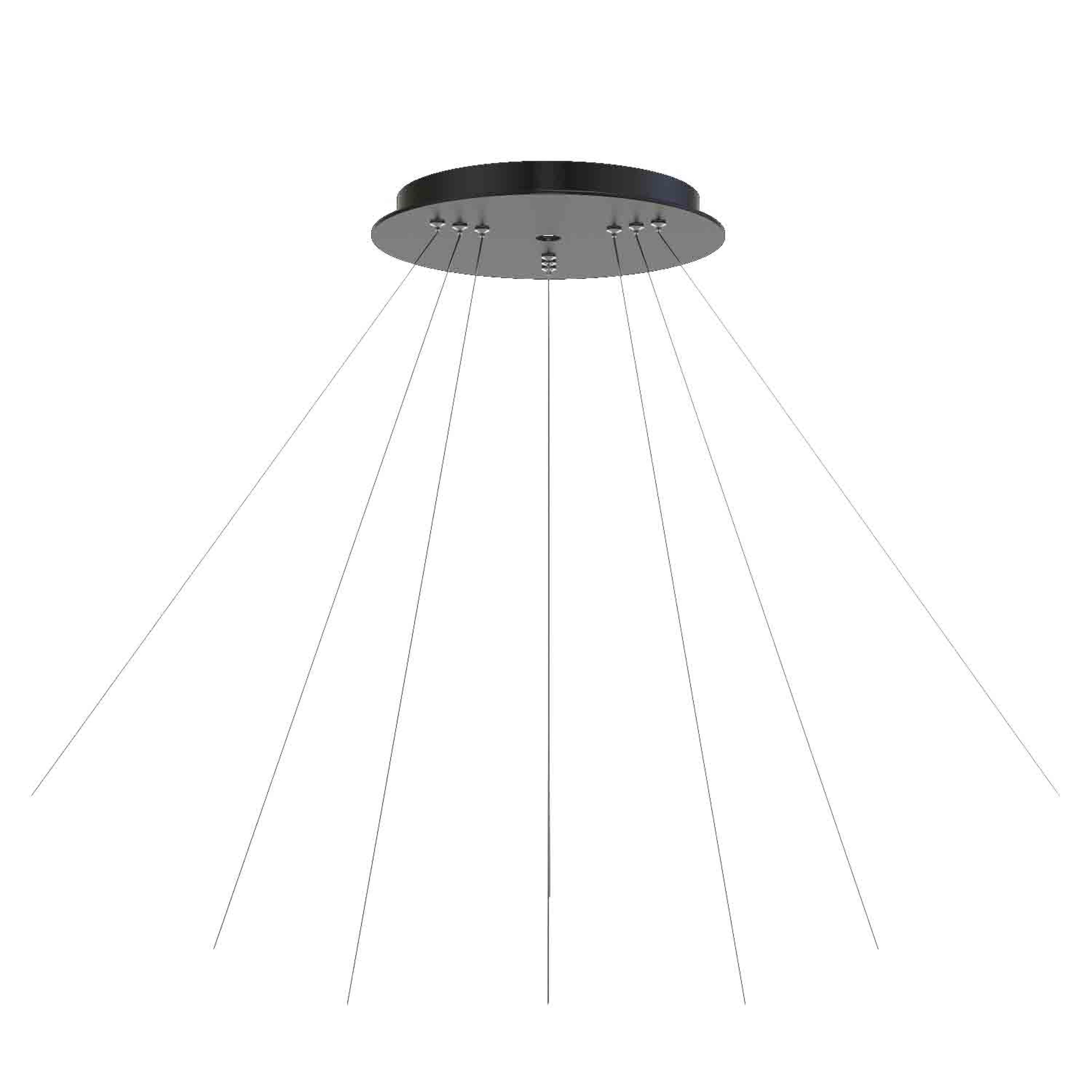 Be-Led - CIRCULAR-KIT SUSPENSION 3M-3SUSP-PLATINE-NOIR