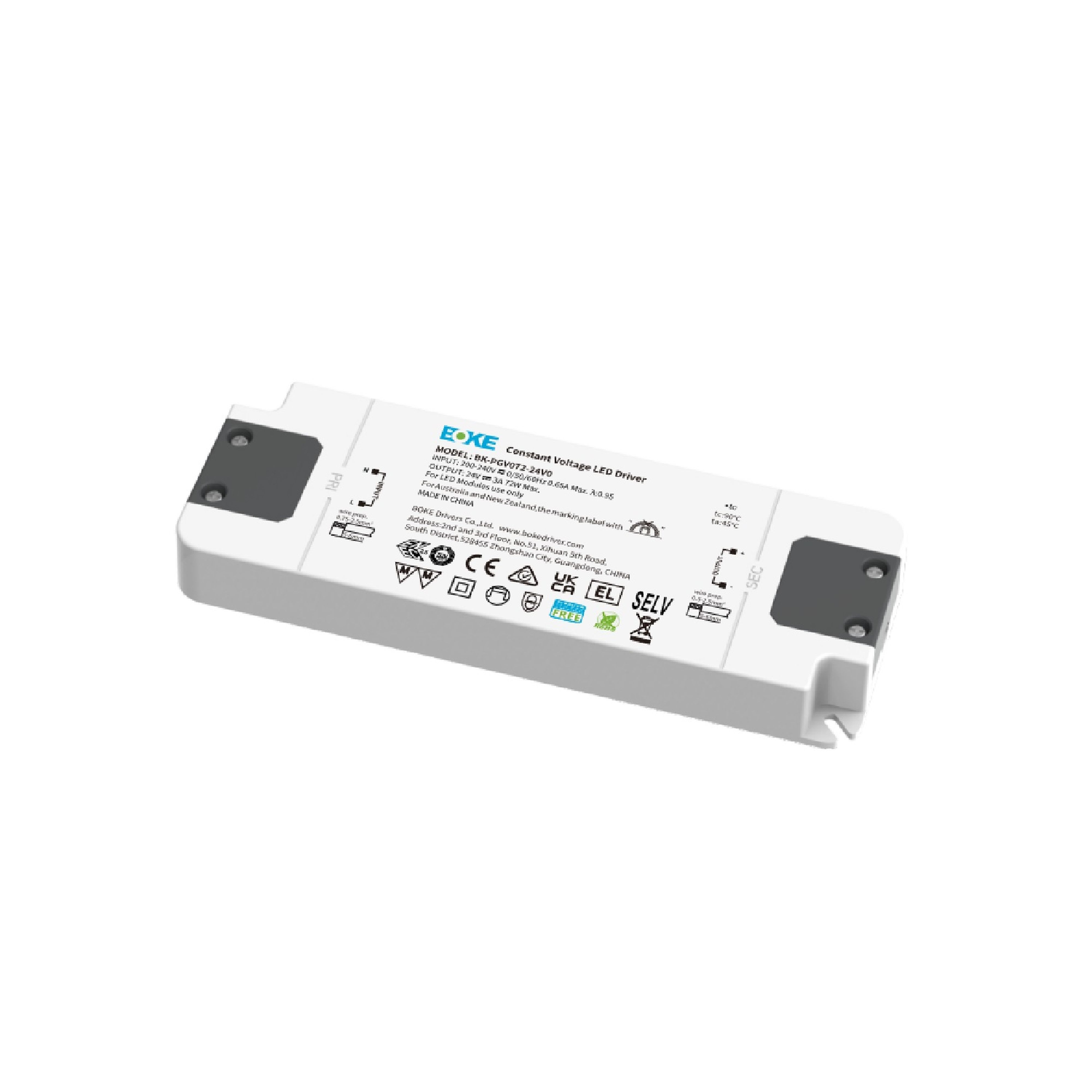 Be-Led - ALIM-CV24V-100W-IP20-BOKE-ON/OFF