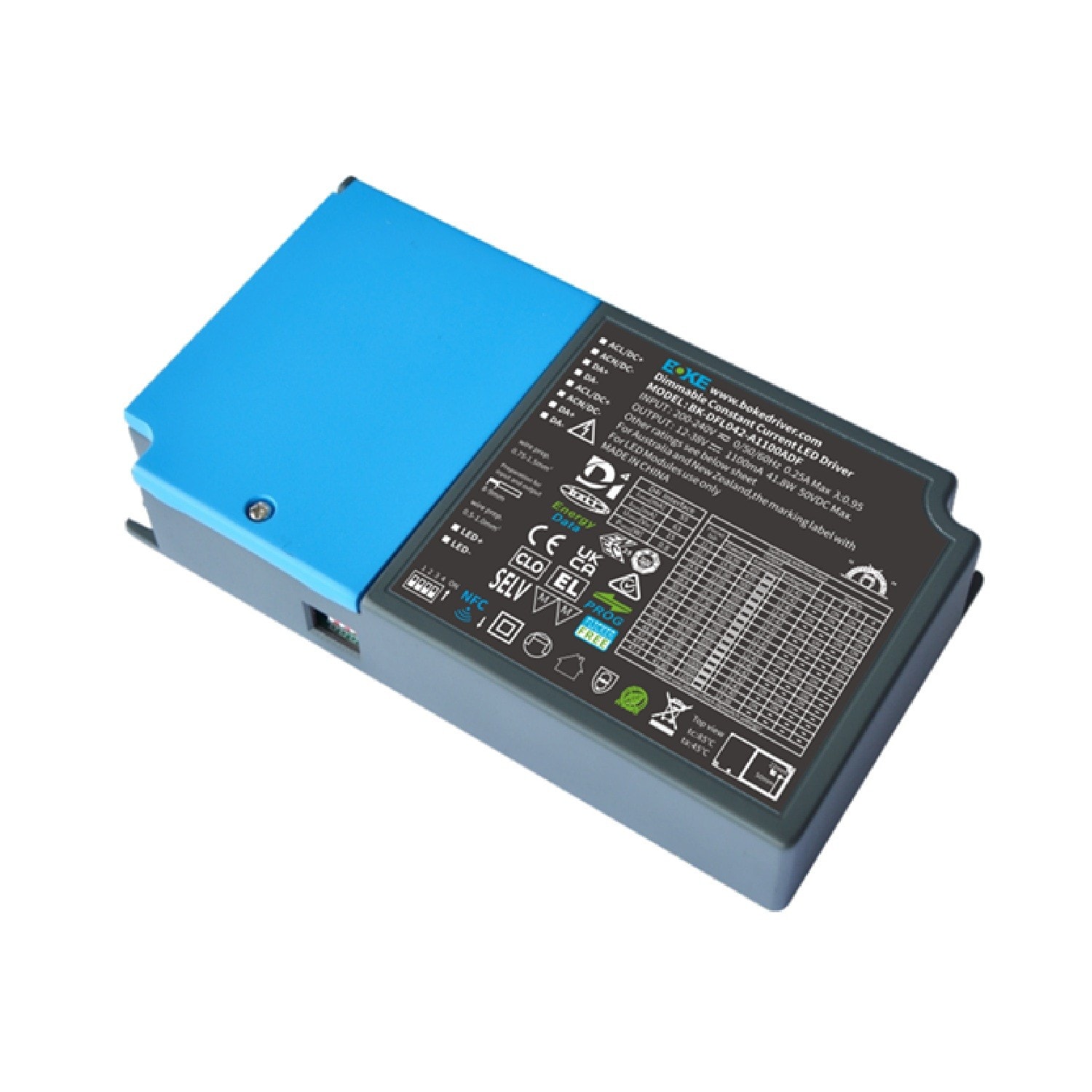 Be-Led - ALIM-CC250/800mA-10/30W-12/42V-IP20-BOKE-DALI D4i
