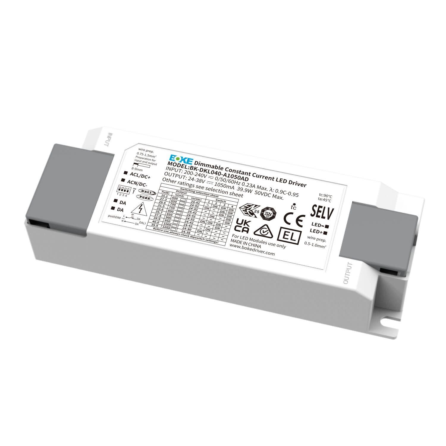 Be-Led - ALIM-CC225/600mA-10/24W-24/42V-IP20-BOKE-DALI PUSH DIM