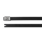 Hellermanntyton - Collier métallique recouvert 201x7.9 mm en Inox 316 noir - MBT8HFC