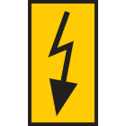 Hellermanntyton - Repères WIC1 Jaune, Ø 2 à 2,8 mm, section 0,5 à 1,5 mm², marquage Eclair