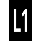 Hellermanntyton - Repères WIC3 Noir, Ø 4,3 à 5,3 mm, section 4 à 6 mm², marquage L1