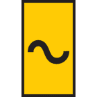 Hellermanntyton - Repères WIC1 jaune, Ø 2 à 2,8 mm, section 0,5 à 1,5 mm², marquage signe AC