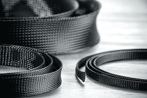 Hellermanntyton - Gaine tressée HEGPETFRX noire diamètre 20 mm