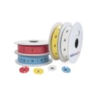 Hellermanntyton - Repères type TIPTAG en Polyuréthane, HF, 20X30, rouge, en rouleau de 1000pièces