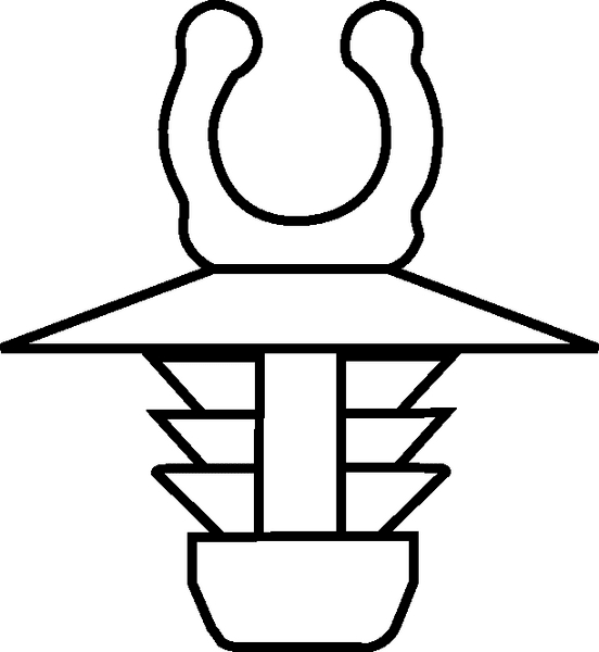 Hellermanntyton - Clip à pied sapin pour trou Ø 7 mm et pour câble Ø 5 mm en PA66 noir - PC5DP7S