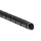 Hellermanntyton - Frette Spiralée PE Retardateur de Flamme Couleur noire Diamètre 9 mm