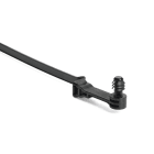 Hellermanntyton - Lanière avec pied sapin 202x5mm Øtrou 5.6 mm en PA66HIRHSW noir-T50ROSFT5.6SO25R