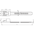 Hellermanntyton - Collier de serrage reouvrable 301x7.4 mm en PA66 jaune - ORF300